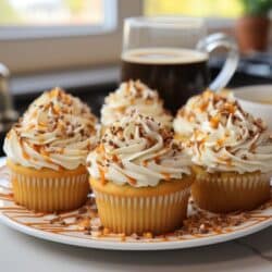 Fall-spiced cupcakes with coffee
