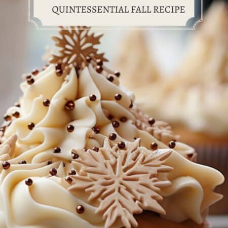 Maple Frosting on top of a fresh baked cupcake