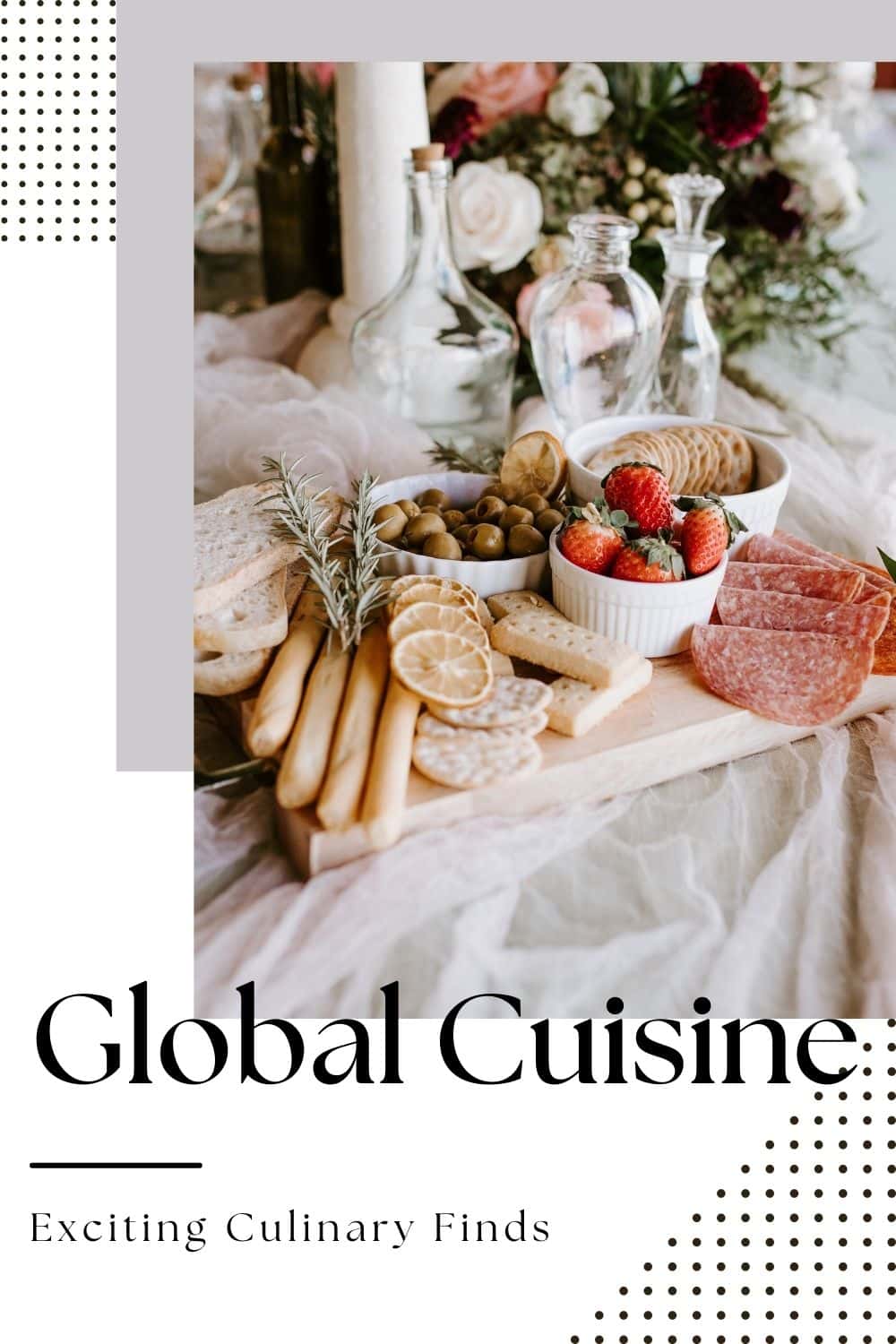 Global Cuisine from Italy to Barcelona spread of food
