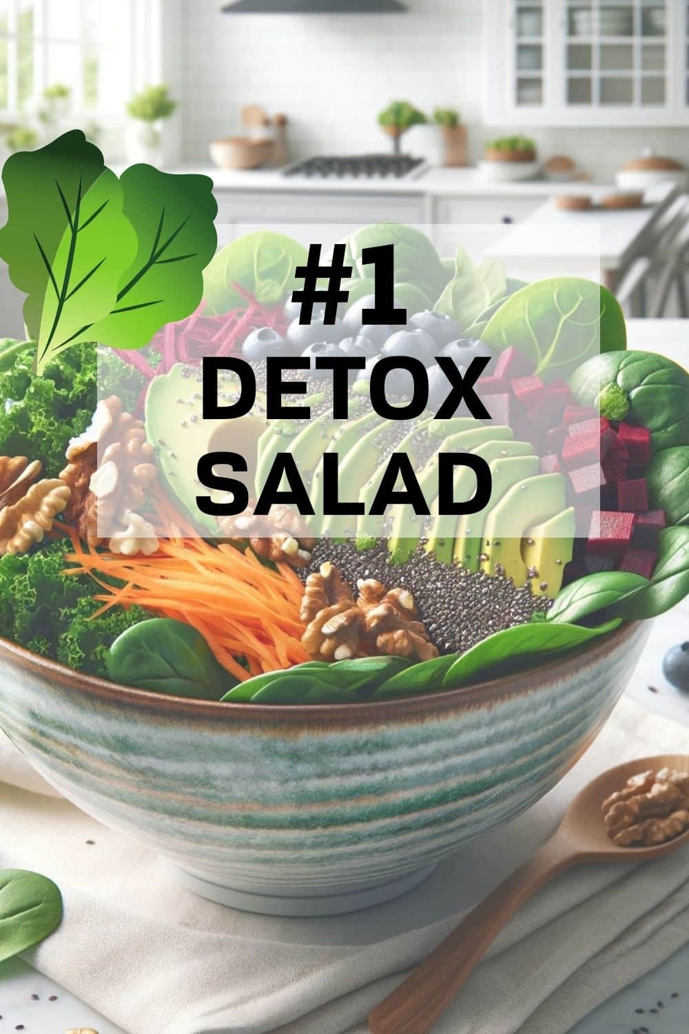 perfectly plated detox salad for January and getting healthier
