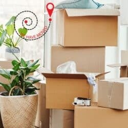 labor only moving services dropped off boxes